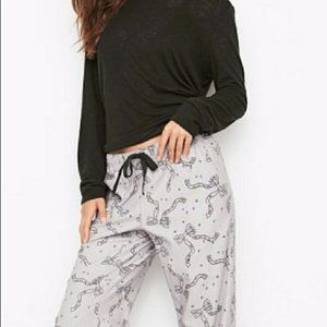 Victoria's Secret Black Long Sleeve Top Sz L